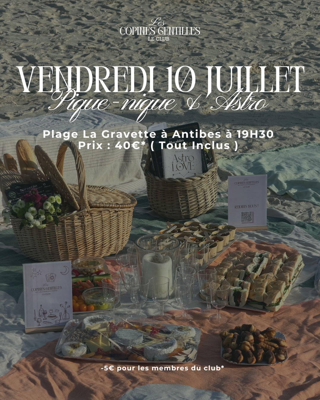 VENDREDI 10 JUILLET- PIQUE-NIQUE & ASTRO 40€ tout inclus