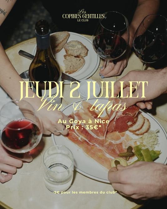 JEUDI 2 JUILLET - Soirée bar à vins Nice 35€