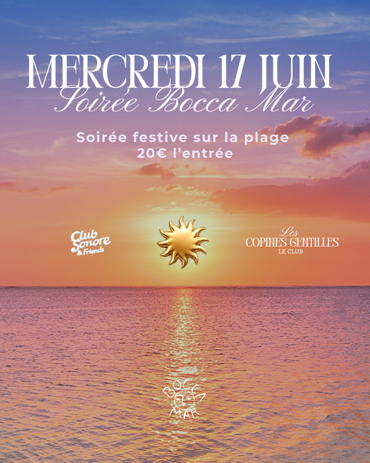 MERCREDI 17 JUIN — SOIRÉE FESTIVE PLAGE BOCCA MAR