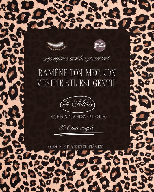 14.03.26 Les copines gentilles & leur +1 ♡ 30€/couple ♡  Nice