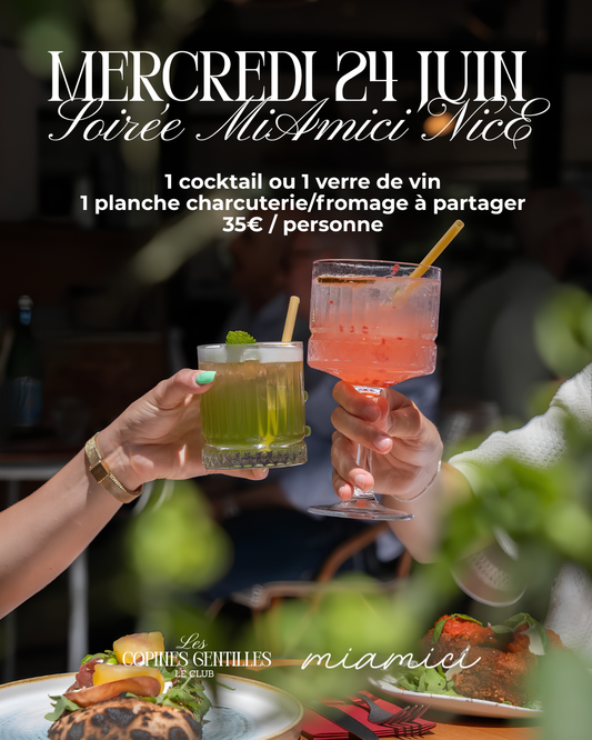 MERCREDI 24 JUIN — SOIRÉE ITALIENNE MI-AMICI NICE