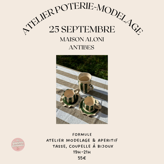 25.09.25-ATELIER POTERIE(MODELAGE) ANTIBES 55€