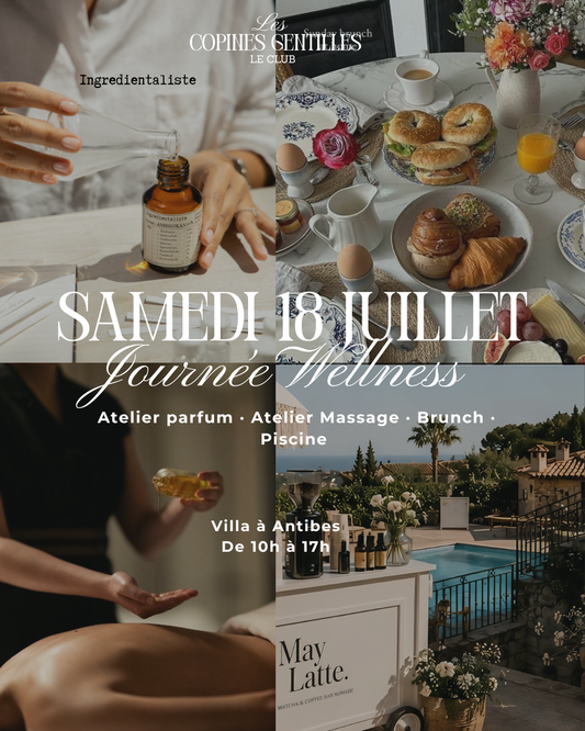 SAMEDI 18 JUILLET -JOURNEE WELLNESS ANTIBES ( ATELIER PARFUM-MASSSAGE-PISCINE)