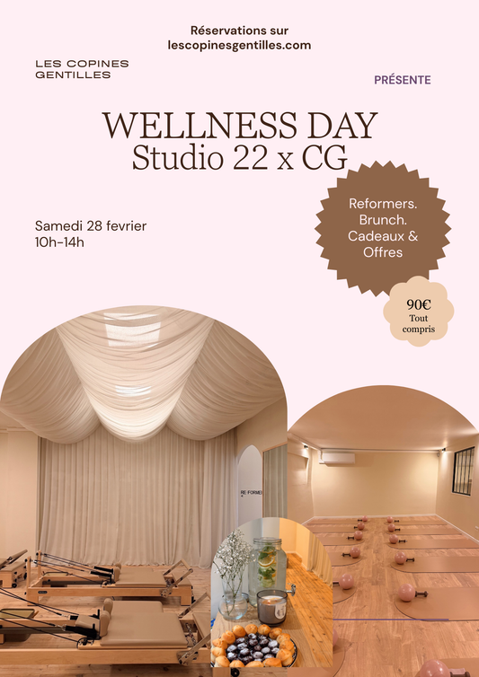 28.02.26. Wellnessday reformers & brunch Cannes 90€ (30€ d'acompte)