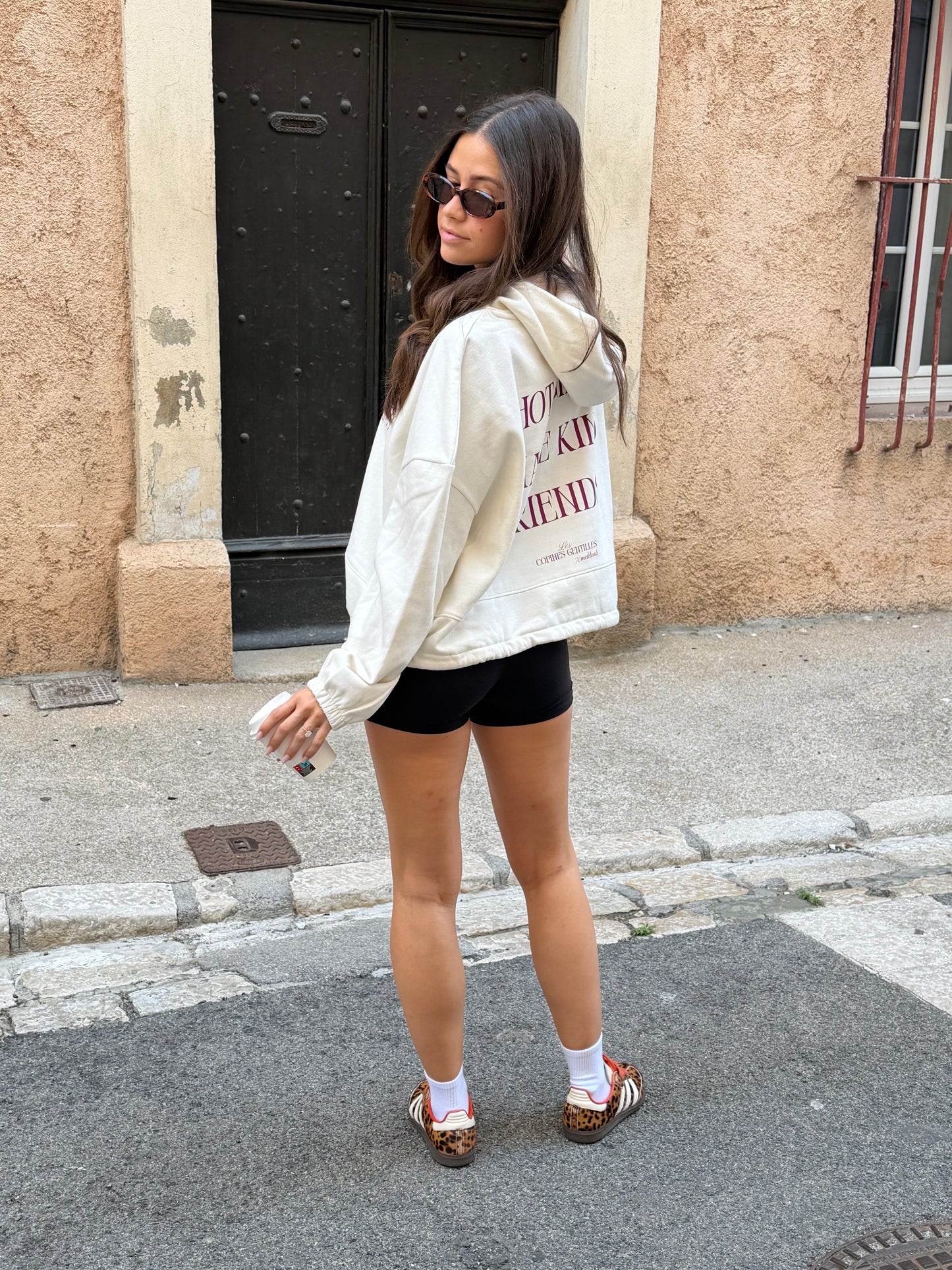 Hoodie « Les Copines Gentilles » - Off White