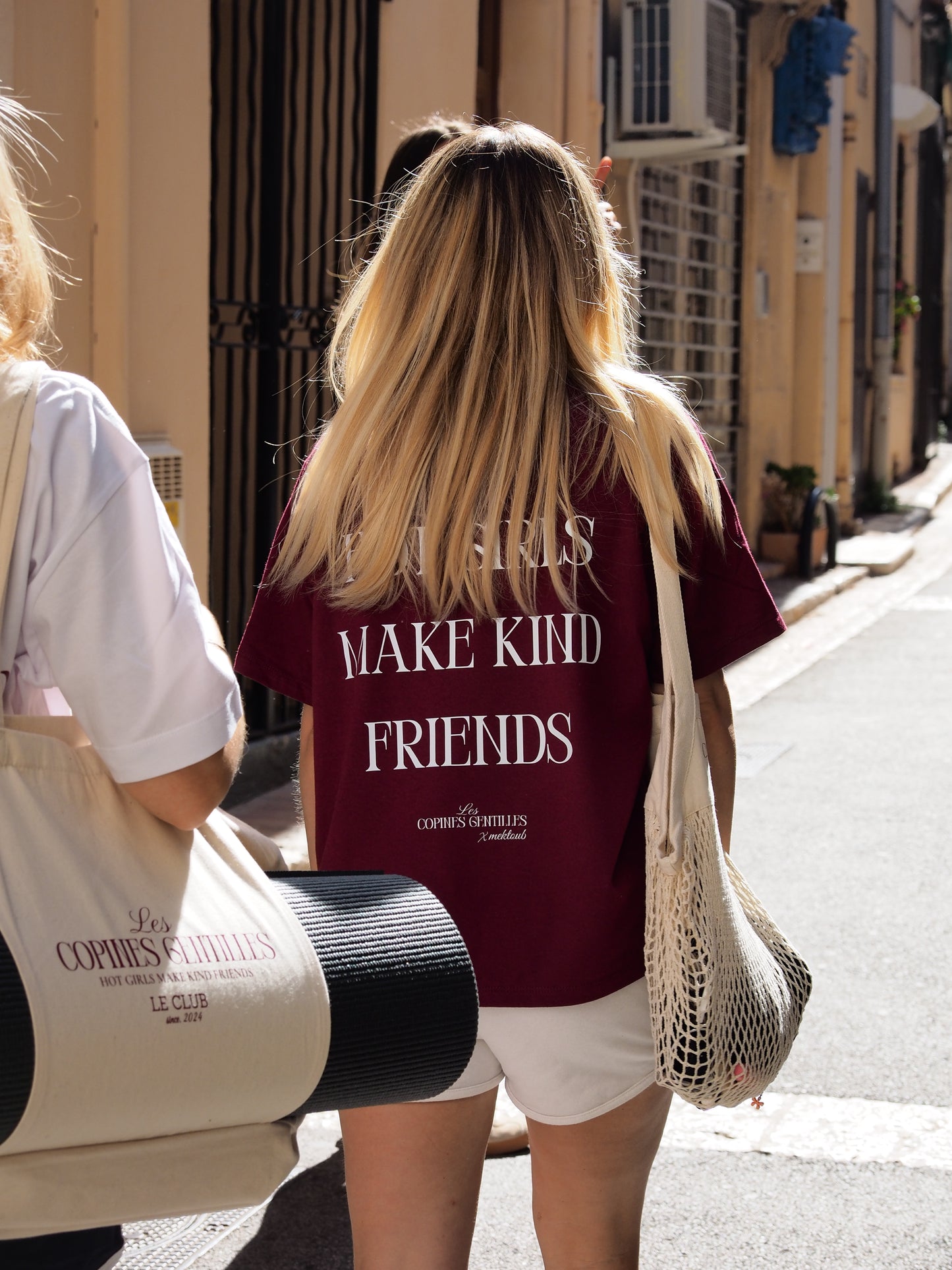 Tee-shirt boxy « Les Copines Gentilles » - Bordeaux