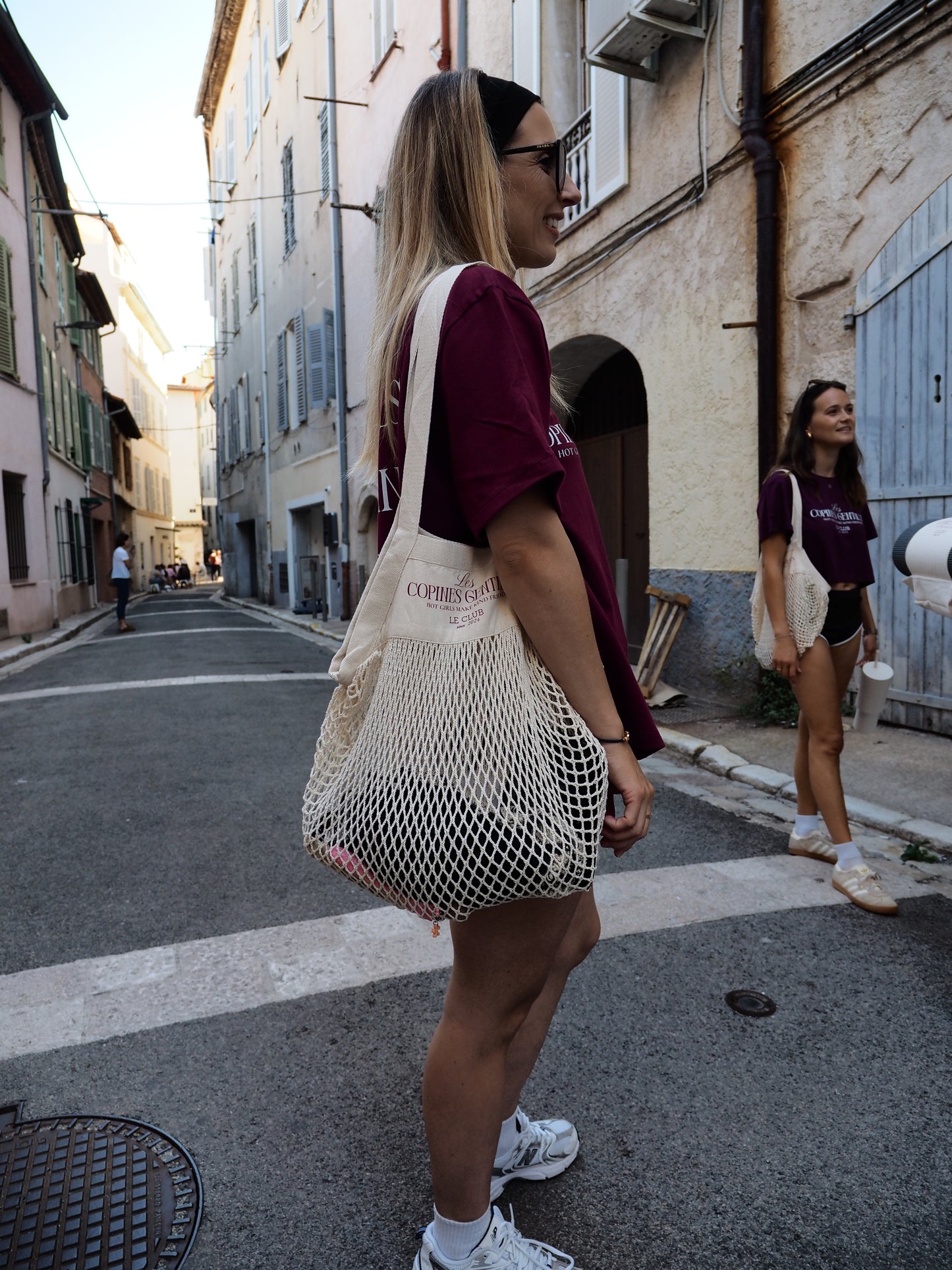 Sac filet « Les Copines Gentilles » - Off White