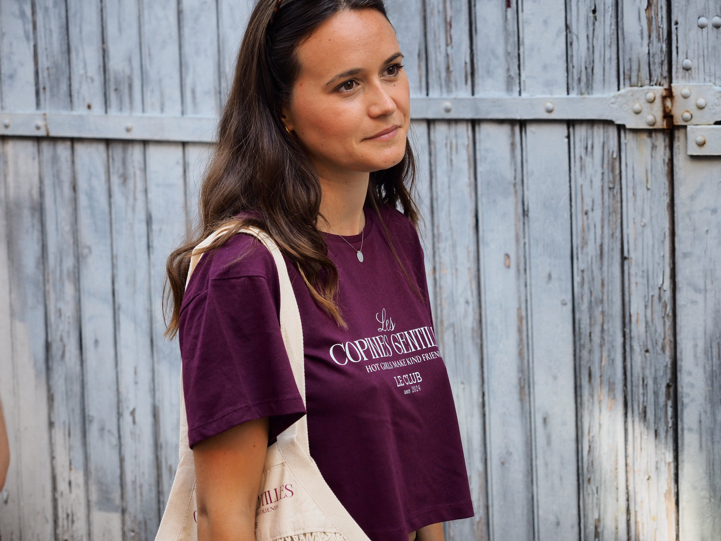 Crop Top « Les Copines Gentilles » - Bordeaux