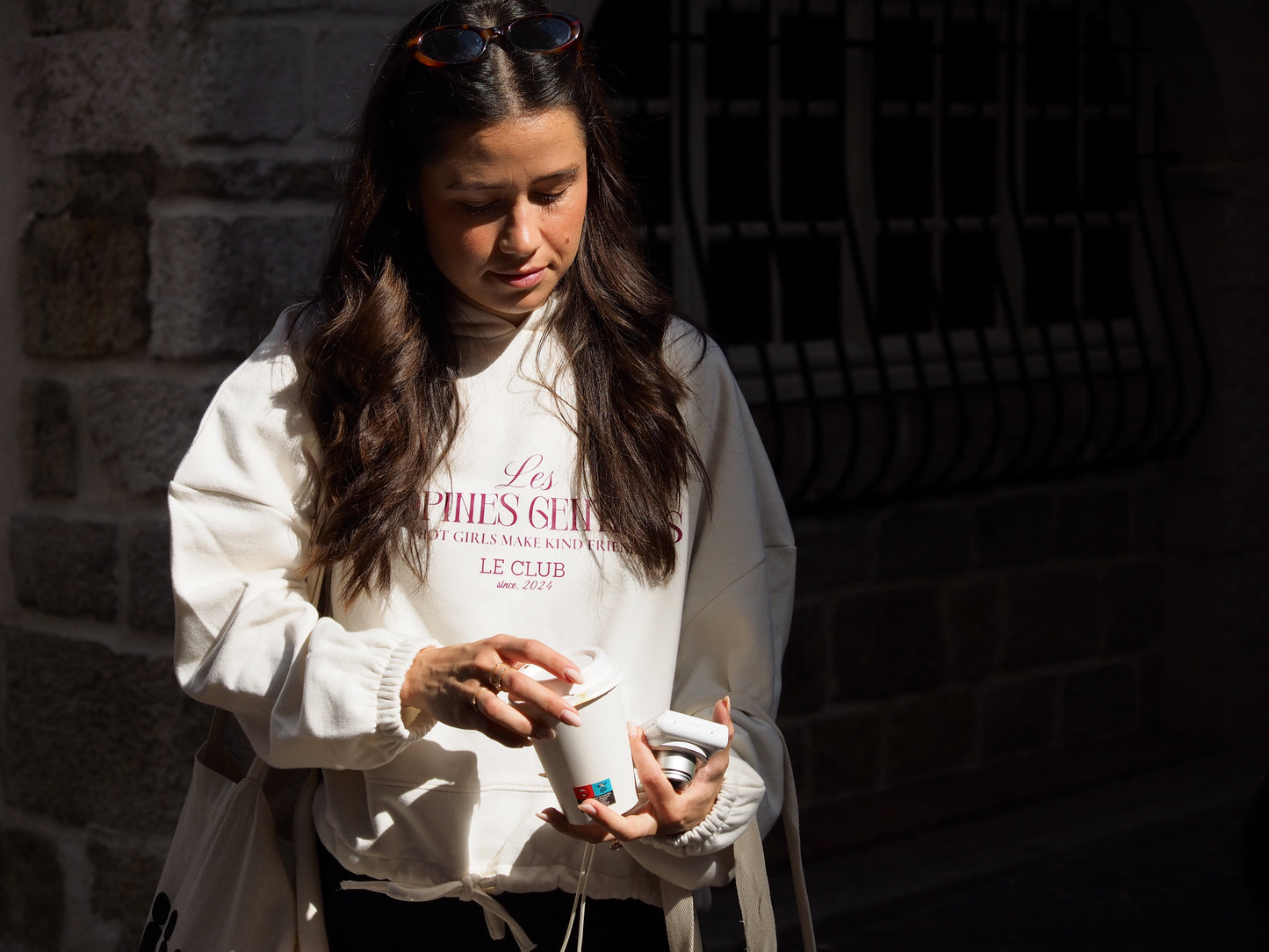 Hoodie « Les Copines Gentilles » - Off White