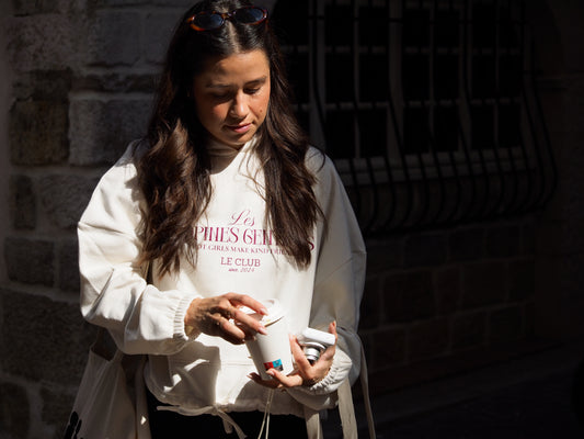 Hoodie « Les Copines Gentilles » - Off White