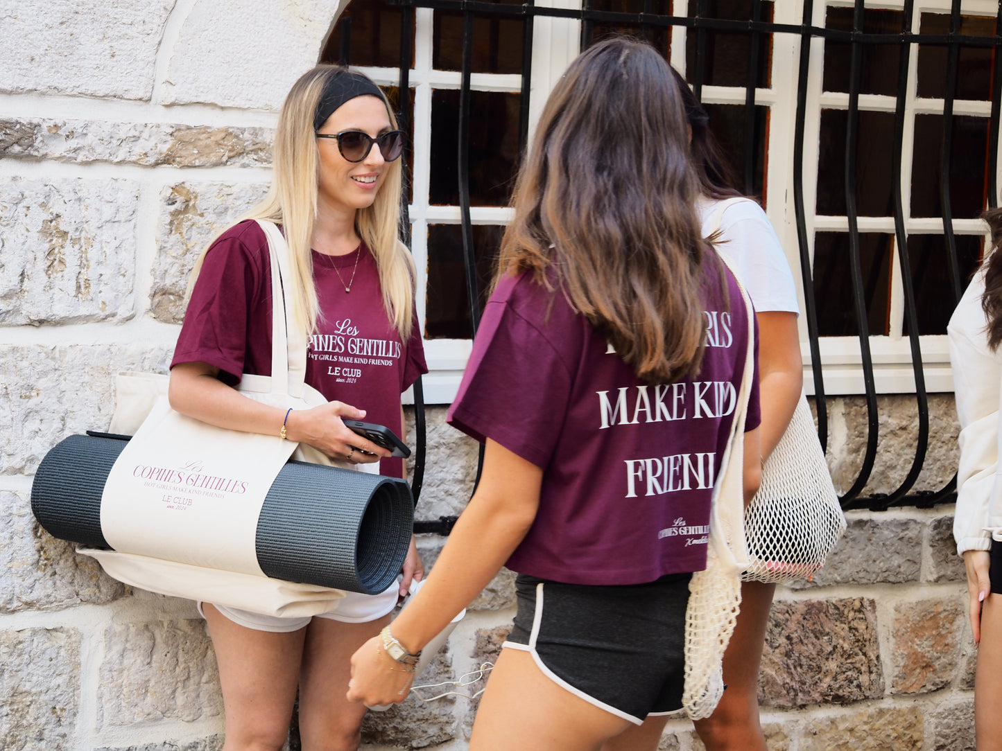 Crop Top « Les Copines Gentilles » - Bordeaux