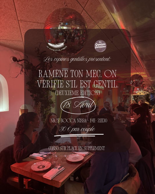 18.04.26 Les copines gentilles & leur +1 ♡ 30€/couple ♡  Nice