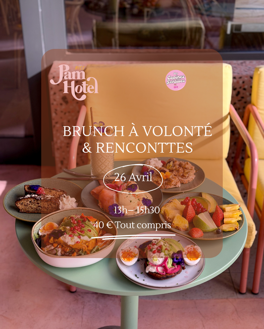 26.04.26- Brunch à volonté & rencontres Pam Hôtel 40€