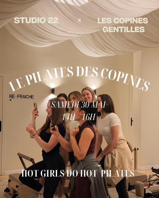 30.05.26-Hot pilates & new friends 40€ (20€ d'acompte & le reste sur place)