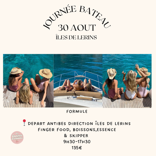 30.08.25.Journée bateau îles de lerins-135€ (44€ d'acompte)