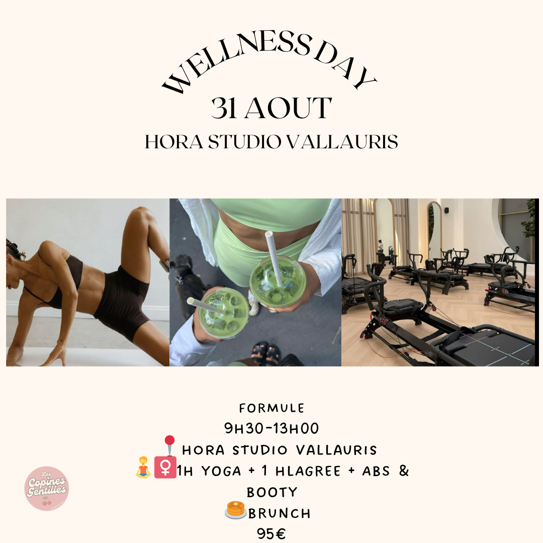 31.08.25.Wellness day HORA studio Lagree-95€ (30€ d'acompte)